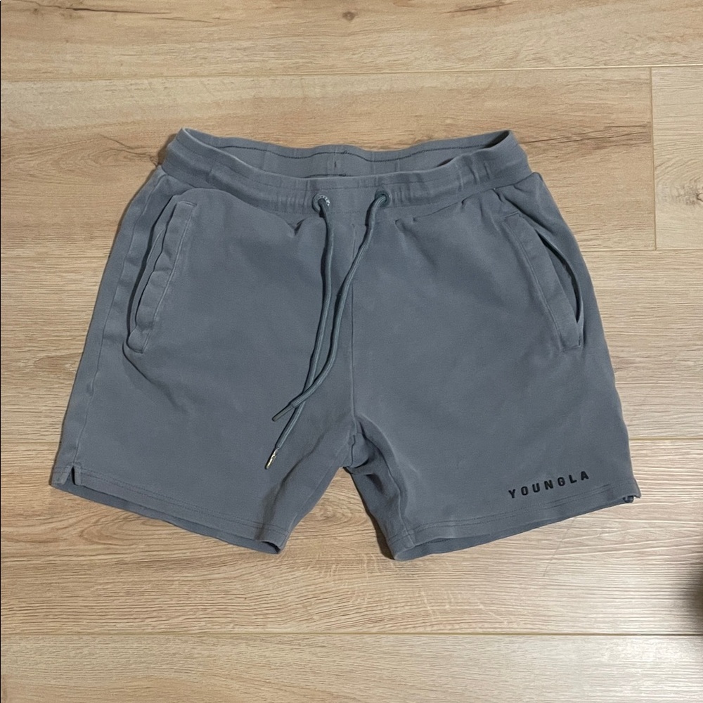 YoungLA Men's Athletic Charcoal Shorts